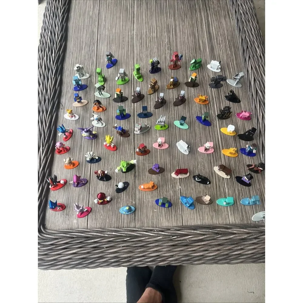 Lot of 80 Diecast Sonic / Minecraft Nano Figures Jada Toys Metal Figurines